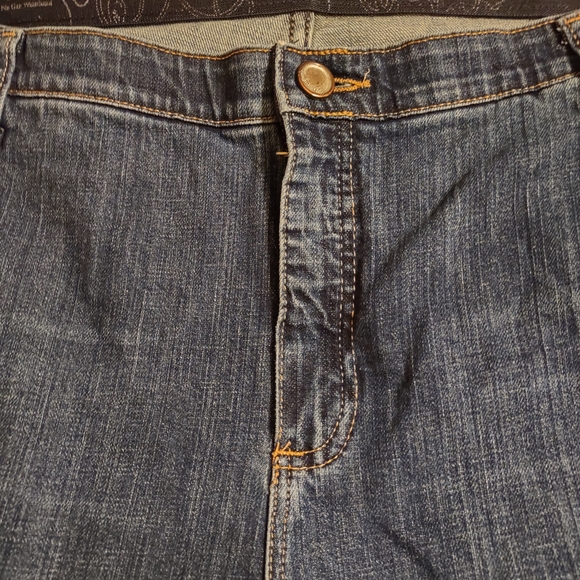 Wrangler Q-Baby No Gap Waistband Dark Blue Boot Cut Jeans 24W 32L RN 130273 - Picture 9 of 11